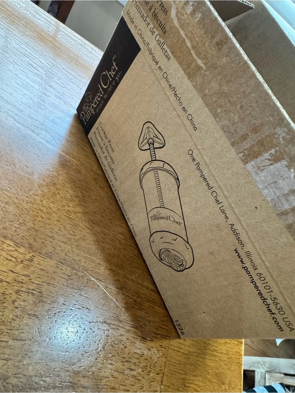 Pampered Chef Cookie Press New Open Box